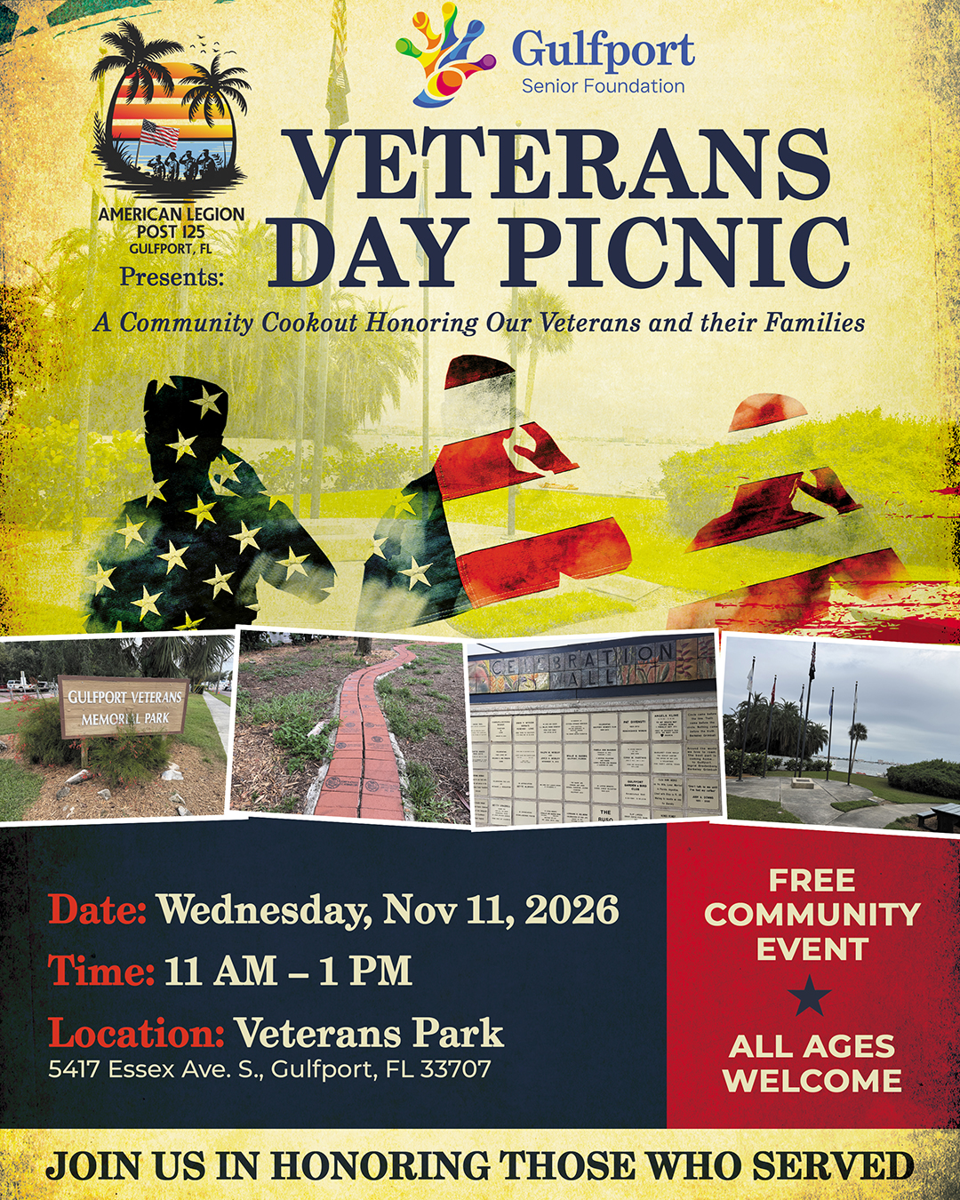 Veterans Day Picnic at Memorial Park